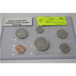 OFFICIAL RCM 1974 COMMEMORATIVE PROOF DOLLAR SET