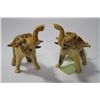 Image 1 : TWO HAND BLOWN PEKING GLASS ELEPHANTS