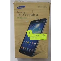 SAMSUNG GALAXY TAB 3 8" 16GB TABLET IN BOX