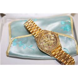 18KT YELLOW GOLD ROLEX PRESIDENTIAL DATEJUST WATCH