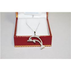 #132 14K GOLD DIAMOND 0.2ct PENDANT NECKLACE