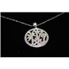 Image 1 : #10 14K WHITE GOLD 74 DIAMONDS 0.50CT PENDANT