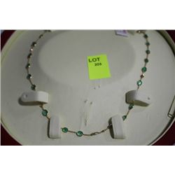 #47 14K GOLD 9.0CT AND DIAMOND 0.23CT NECKLACE