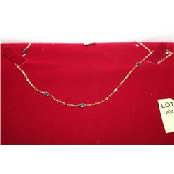 #49 10K GOLD SAPPHIRE 2.20CT AND DIAMOND 0.12CT