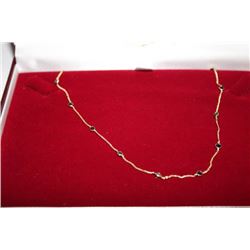 #28 10K GOLD BLACK DIAMOND 2.0CT NECKLACE