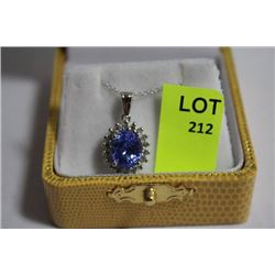 #51 14K GOLD TANZANITE 2.8CT AND DIAMOND 0.22CT