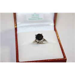 #50 14K GOLD BLACK DIAMOND 2.30CT RING