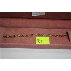 #120 14K GOLD ALEXANDRITE 2.9CT AND DIAMOND 0.1CT