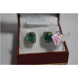 #106 14K GOLD EMERALD 1.8CT AND DIAMOND 0.4CT