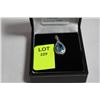 Image 1 : #118 STERLING SILVER BLUE TOPAZ AND DIAMOND