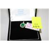 Image 1 : #104 14K GOLD EMERALD 0.37CT AND DIAMOND 0.12CT