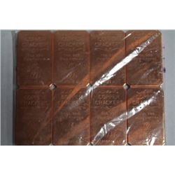 SHEET OF 8 1oz. PURE COPPER BARS