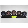 Image 1 : (5) PUCK COLLECTION W/ NAMES SUCH AS:
