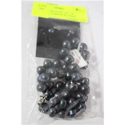 FRESHWATER PEARL SET OF BLUETONE EARINGS & CHAIN