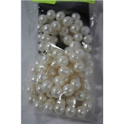 FRESHWATER PEARL SET WHITE EARINGS & CHAIN