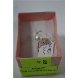.925 SILVER FRESHWATER PEARL RING