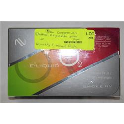 PACK OF 5 BOTTLES OF O2 E-CIGARETTE JUICE