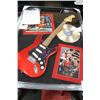 Image 1 : CINDI LAUPER FRAMED AND SIGNED GUITAR DISPLAY