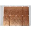 Image 1 : SHEET OF 8x1 OZ COPPER CRACKER BARS