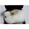 Image 1 : 10K GOLD RING WITH 25 SMALL CUT DIAMONDS