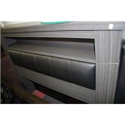 NEW DBL/QU PADDED BOOKSHELF HEADBOARD