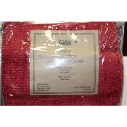 NEW RED LUXURY THROW BLANKET