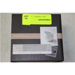 AMBIENCE PORCELAIN CHIP HOLDER X2