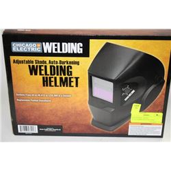 ADJUSTABLE SHADE AUTO-DARKENING WELDING HELMET
