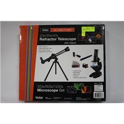 VIVITAR MICROSCOPE AND TELESCOPE SET