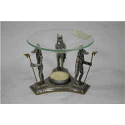 PAIR OF EGYPTIAN OIL BURNERS