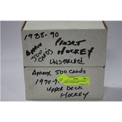 2 BOXES OF HOCKEY CARDS PROSET 1988-90, UNSEARCHED