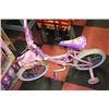 Image 1 : WALT DISNEY KIDS BIKE W/ BAG & TRAINING WHEELS