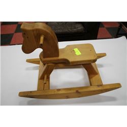 WOOD ROCKING HORSE