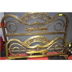 ANTIQUE BRASS DBL SIZE HEADBOARD AND FOOTBOARD