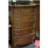 Image 1 : ANTIQUE OAK 5 DRAWER CHEST OF DRAWERS