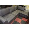 Image 1 : NEW GREY LEATHERETTE L SHAPED SECTIONAL