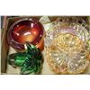 Image 1 : TRAY OF ASST CARNIVAL GLASS