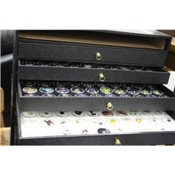 GEMSTONE DISPLAY CASE WITH 4 DRAWERS (5TH TRAY