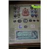Image 1 : FRAMED CANADA CENTENNIAL CURRENCY COLLECTION,
