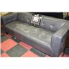 Image 1 : GREY LEATHER SOFA