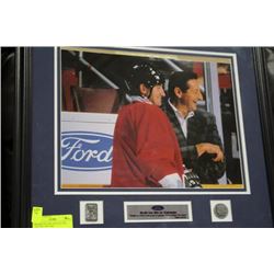 FRAMED WAYNE AND WALTER GRETZKY PICTURE