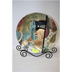 ABSTRACT DISPLAY PLATE W/ STAND