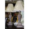 Image 1 : PAIR OF CRACKLE FINISH DESIGNER LAMPS
