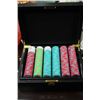 Image 1 : NEW SET POKER CHIPS W/ KEY & CARDS INCLUDED