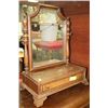 Image 1 : VINTAGE WOOD DRESSER TOP JEWELLERY BOX W/ MIRROR