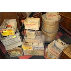 LARGE WOOD CRATE COLLECTION