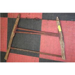 VINTAGE WOOD TREE SAW