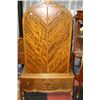 Image 1 : VINTAGE WOOD CARVED CEDAR LINED ARMOIR W DBL SIZE