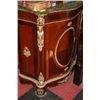 Image 1 : MARBLETOP HALL STAND W GOLD TOE ACCENTS DOOR NEEDS