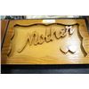Image 1 : WOOD CARVED 'MOTHER' WALL PLAQUE